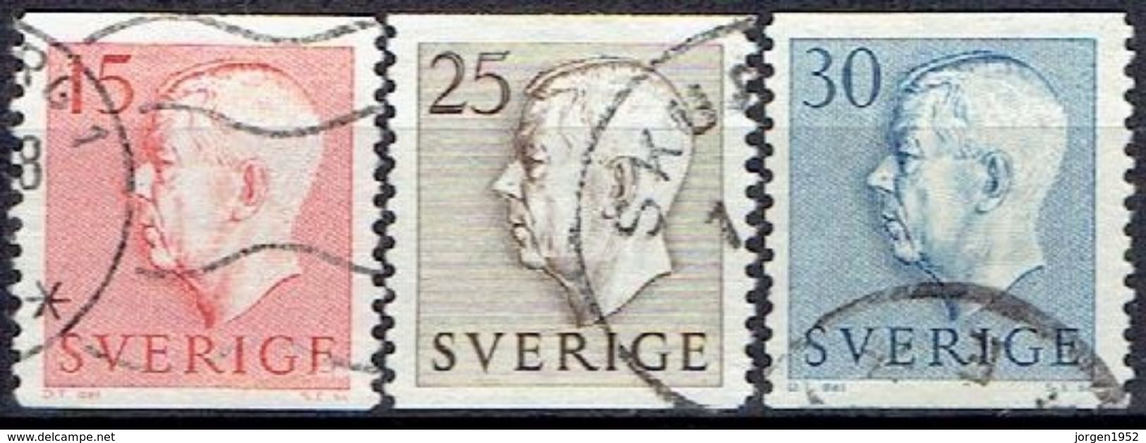 SWEDEN  #  STAMPS FROM 1957 STAMPWORLD 427-29 - Oblitérés