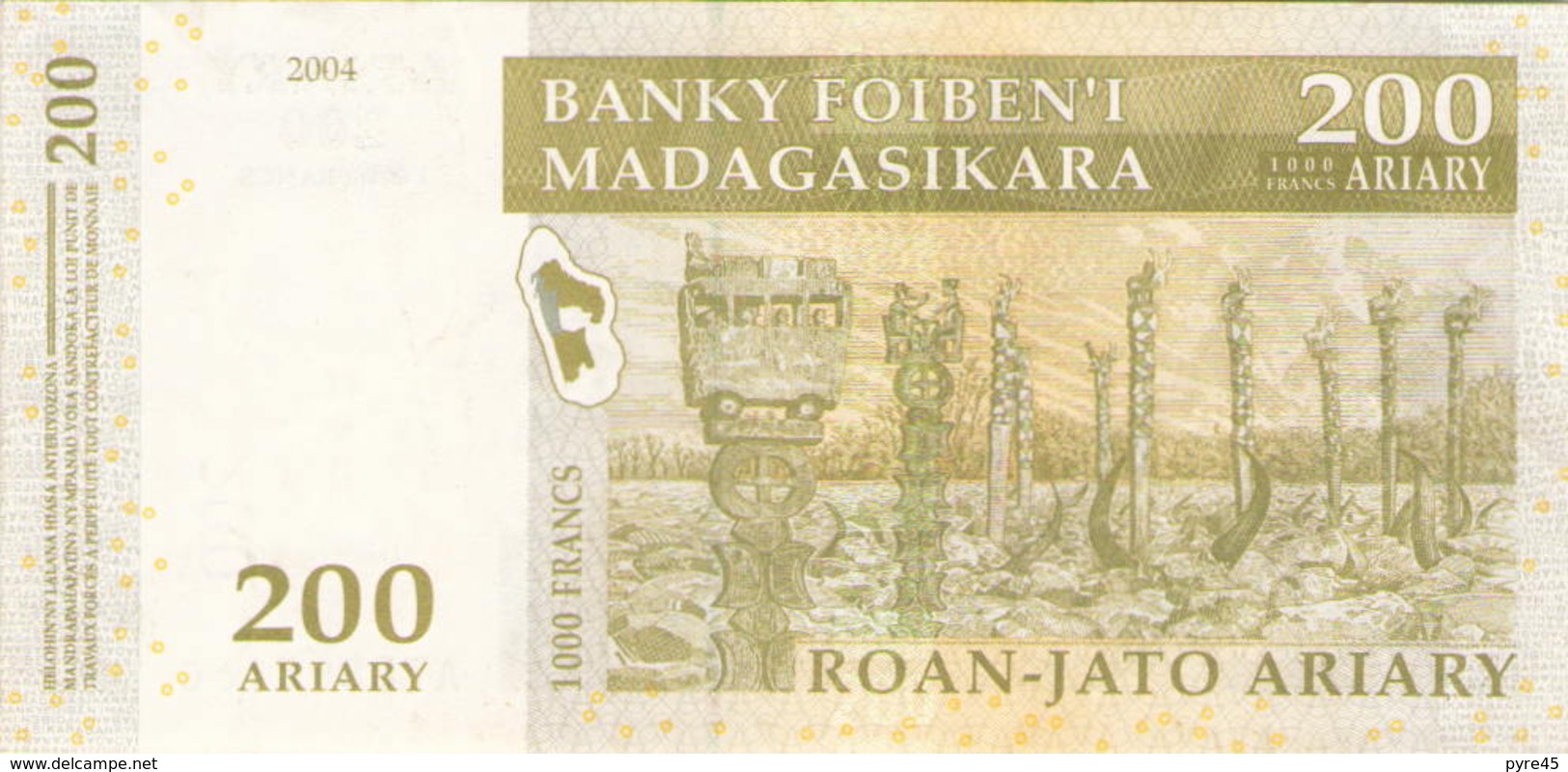 Madagascar Billet De 200 Ariary 2004 - Madagascar