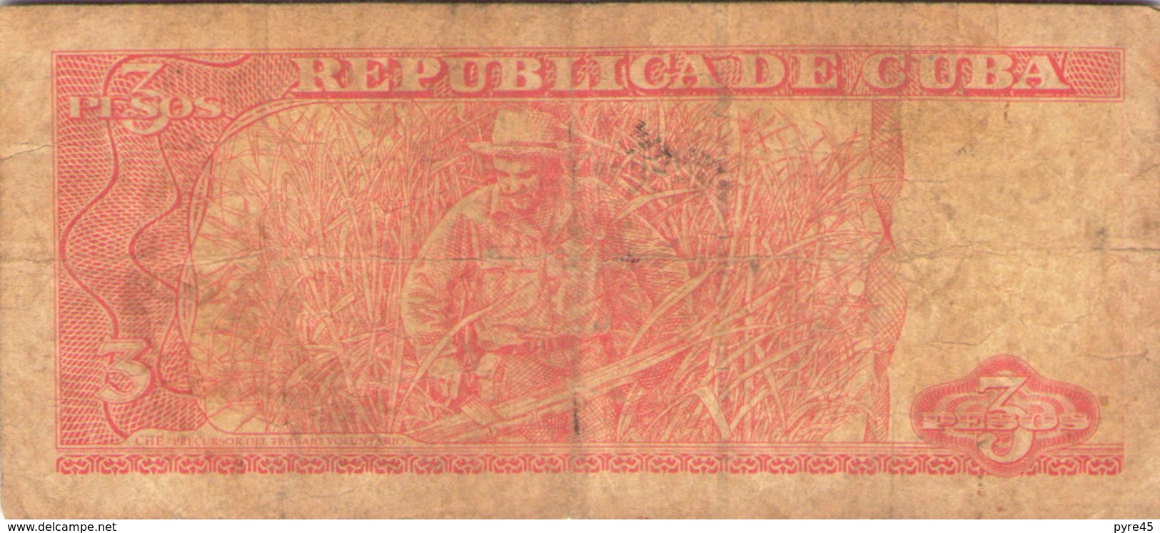 Cuba Billet De 3 Pesos 2004 - Cuba