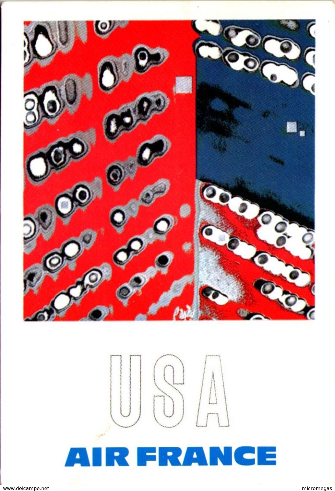 Air France U.S.A. - Reproduction De L'affiche De Raymond Pagès, 1971 - 1946-....: Era Moderna