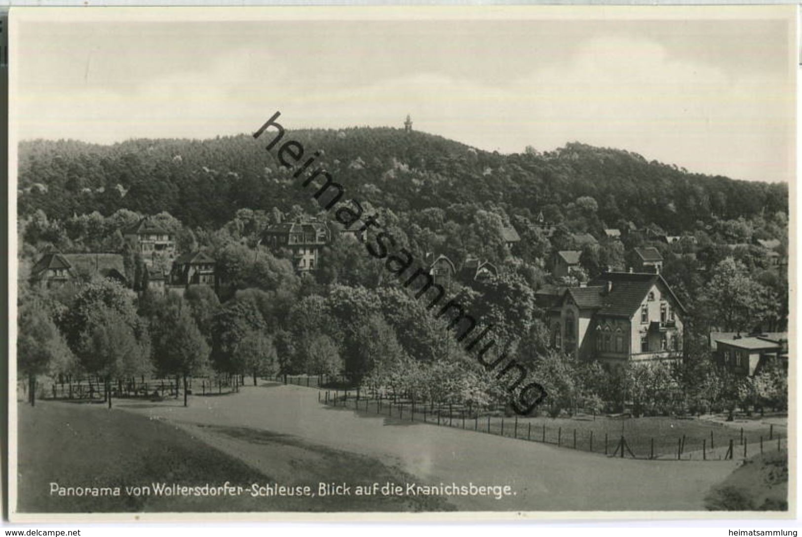 Woltersdorfer Schleuse - Panorama - Foto-Ansichtskarte 30er Jahre - Verlag Max O'Brien Berlin - Woltersdorf
