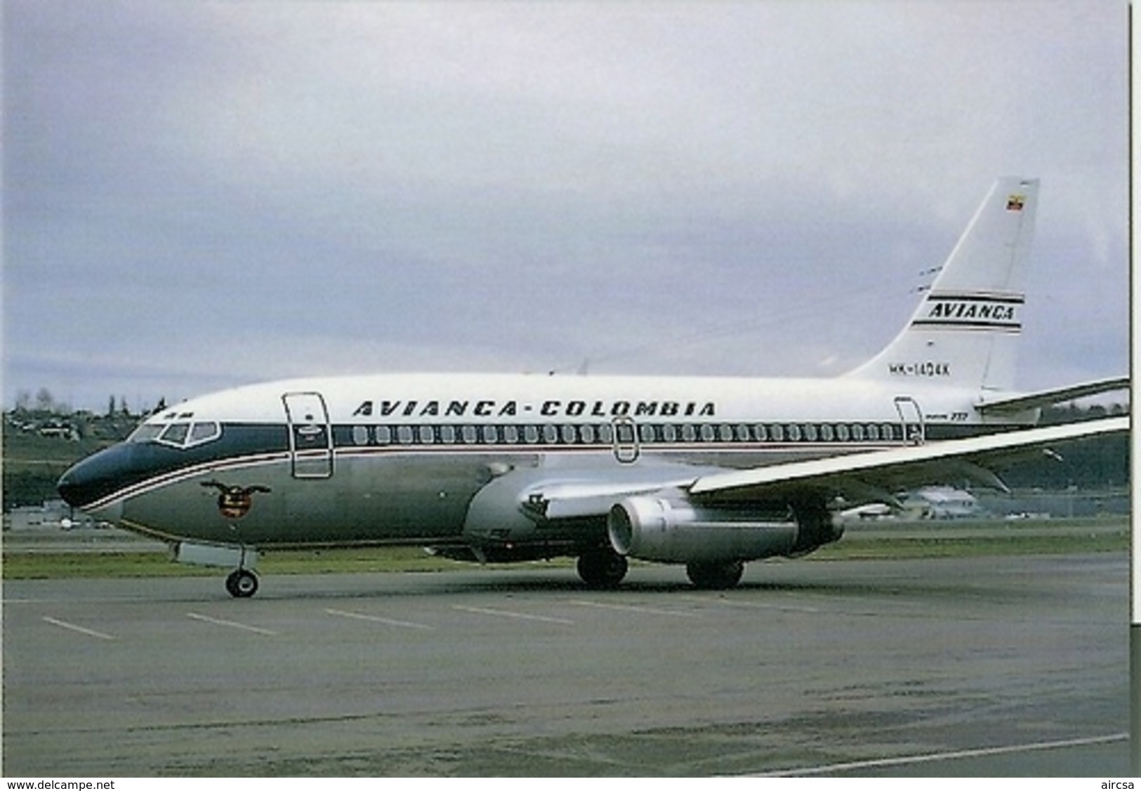 Aviation Postcard-465 AVIANCA Colombia Boeing 737 - 1946-....: Moderne