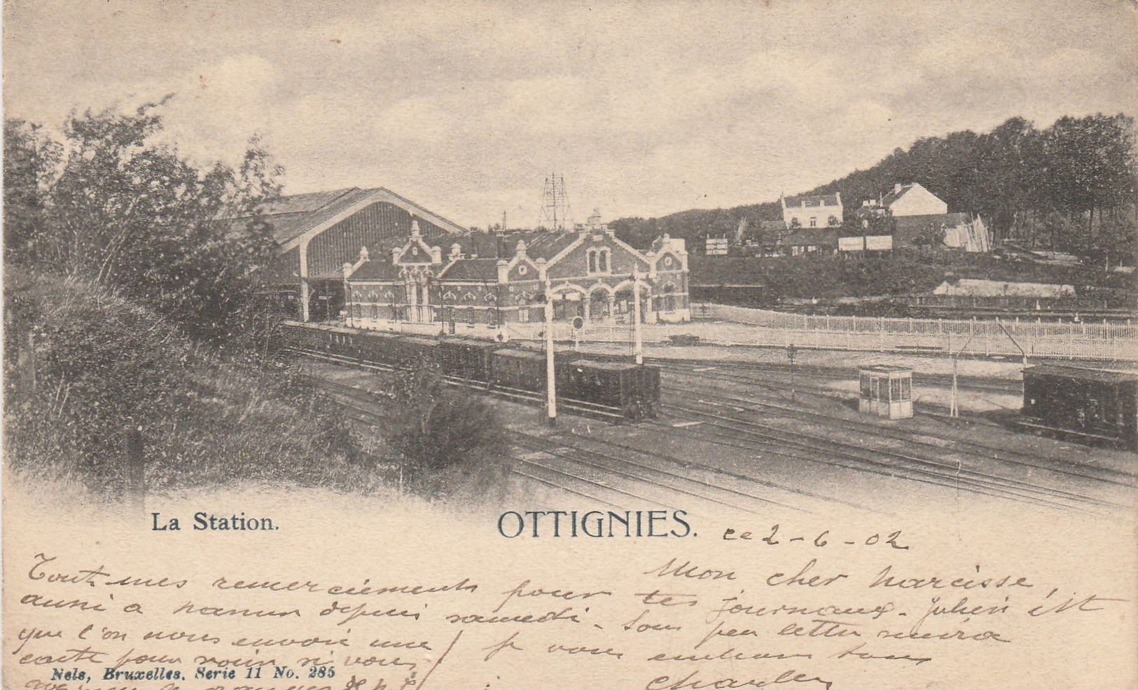 Ottignies ,la Station ,gare Intérieur Voie ,statie, Nels ,Bruxelles Série 11 ,n° 285 - Ottignies-Louvain-la-Neuve