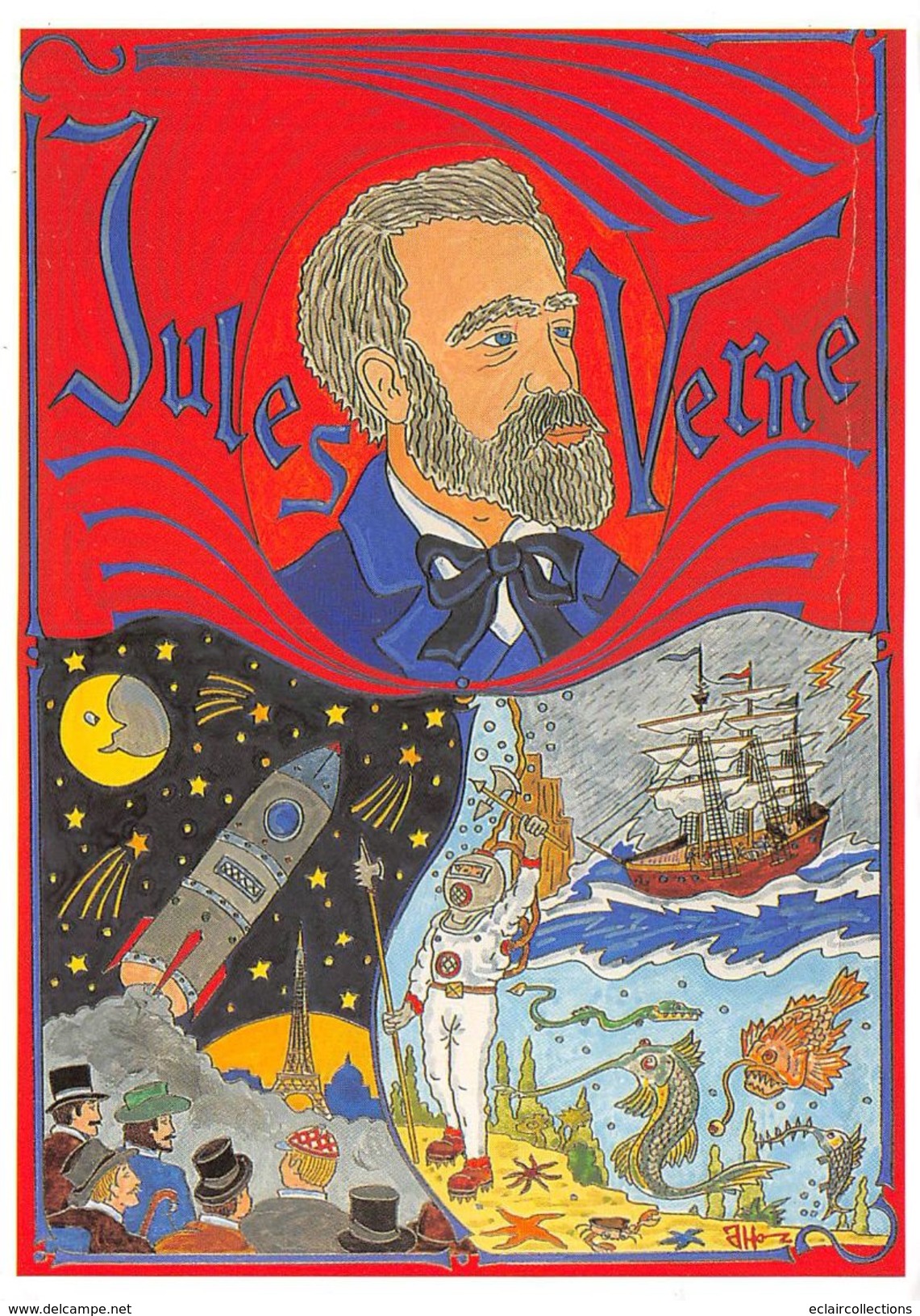 Thème:         Littérature. Écrivain   . Jules Verne                    (voir Scan) - Sonstige & Ohne Zuordnung