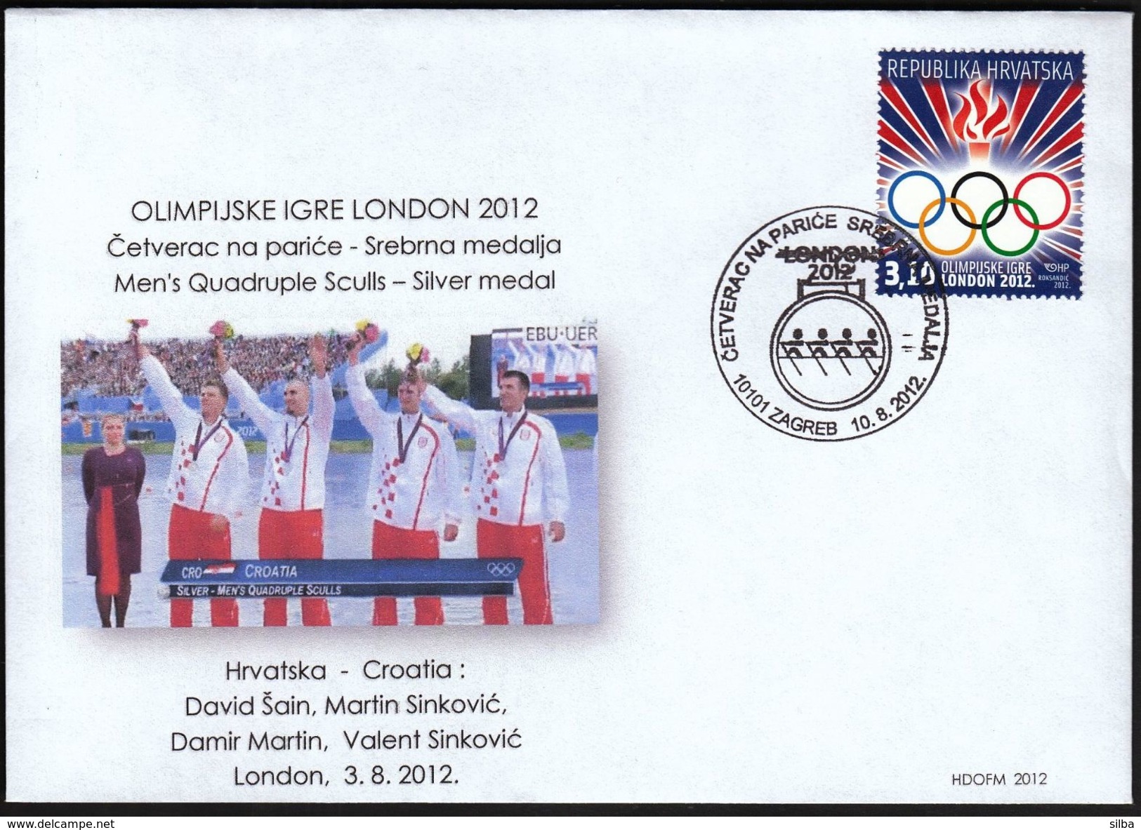 Croatia Zagreb 2012 / Olympic Games London / Rowing Men's Quadruple Sculls / Croatian Silver Medal - Summer 2012: London