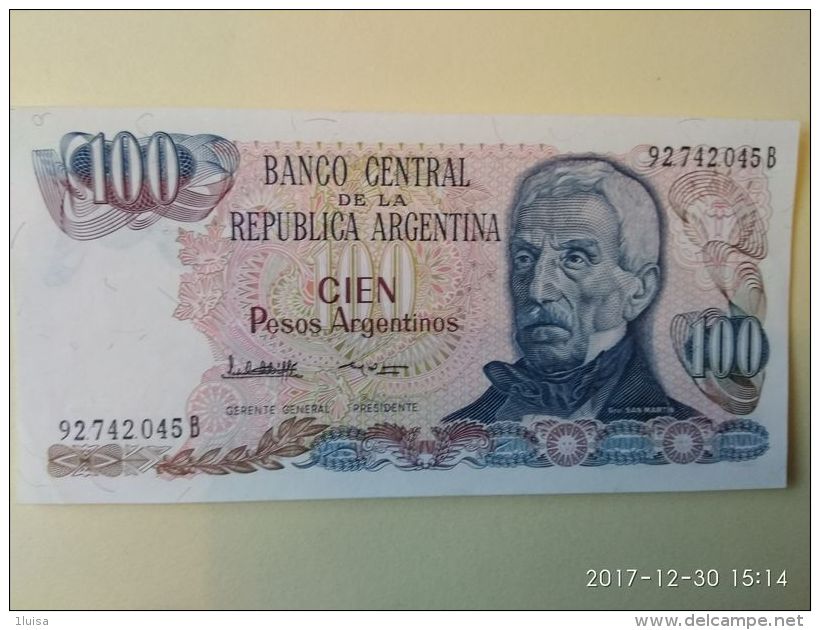 100 Pesos 1983 - Argentinië