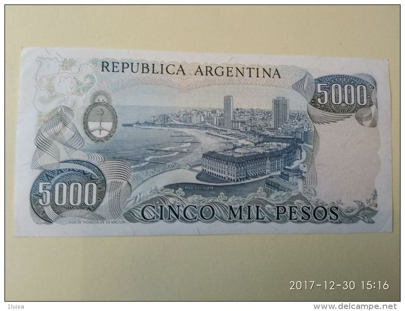 5000 Pesos 1976 - Argentine