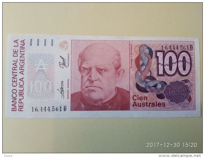 100 Australes 1985-90 - Argentina