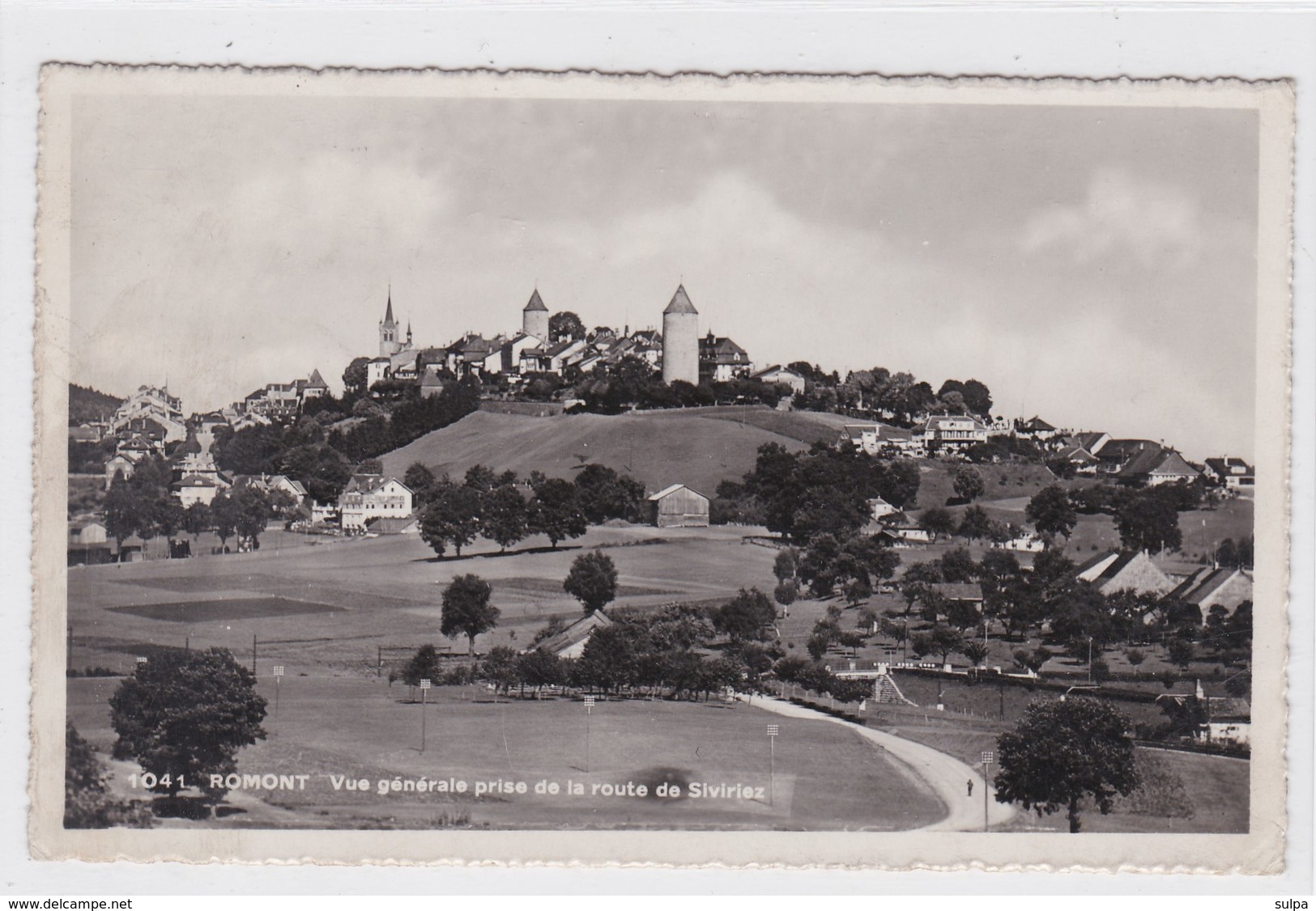 Romont, Vue Générale Prise De La Route De Siviriez - Siviriez