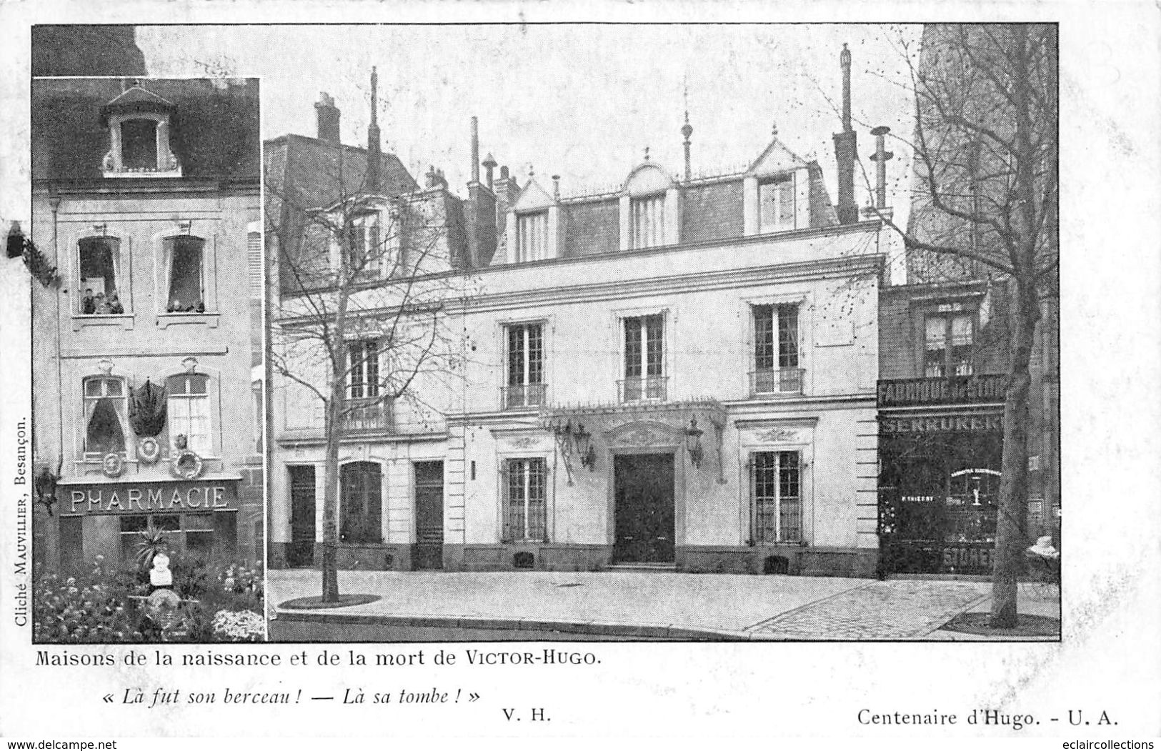 Thème:  Littérature. Écrivain  Victor Hugo   Maison De Naissance                 ( 1 Voir Scan) - Other & Unclassified