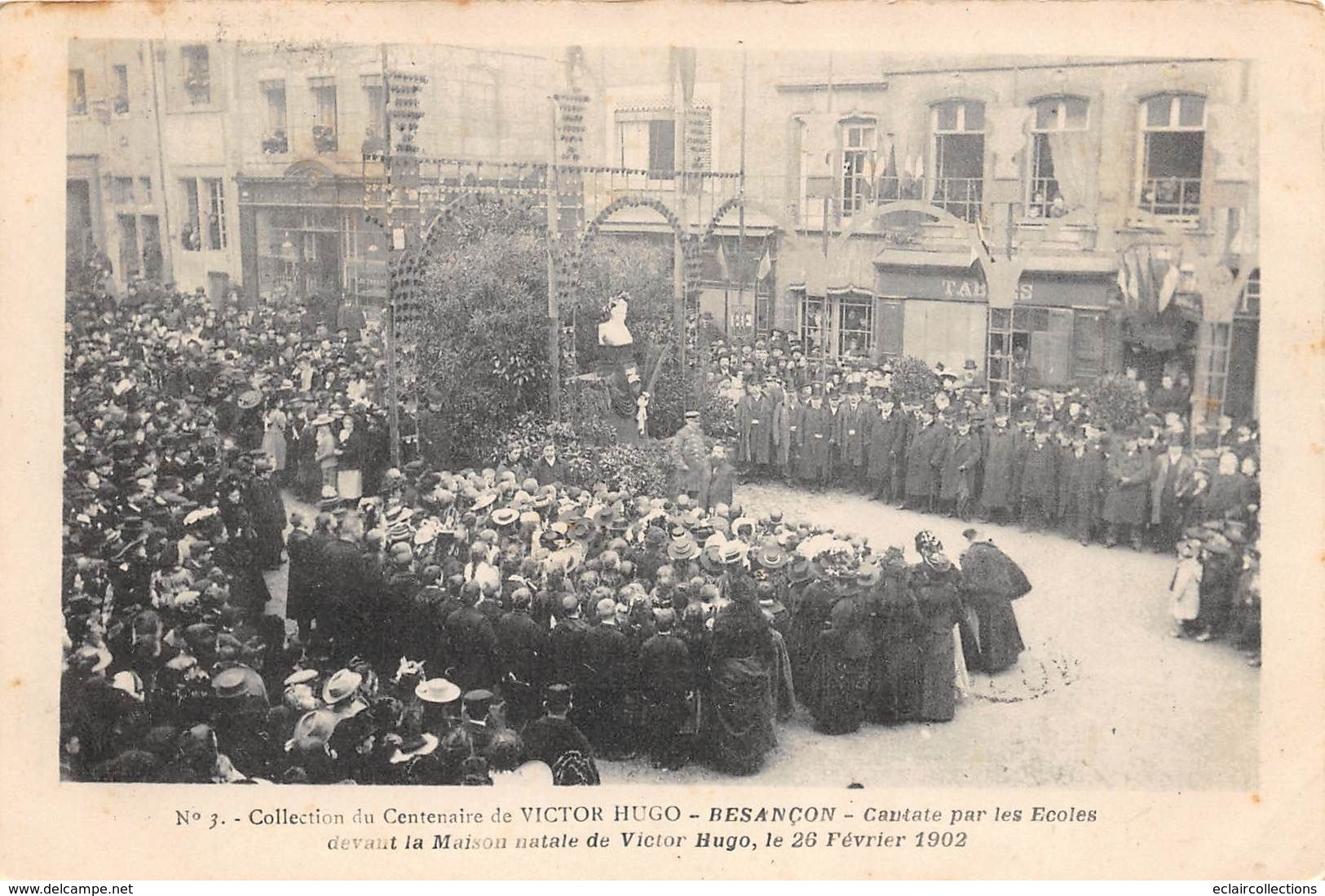 Thème:  Littérature. Écrivain  Victor Hugo  Fête Du Centenaire Cantate Par Les écoles   (centre Voir Scan) - Andere & Zonder Classificatie