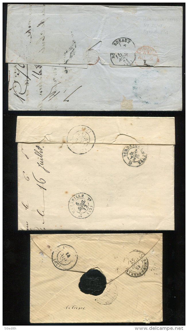 lot intéressant et varié de 100 lettres  entre 1751 et 1900 (une de 1914), à voir