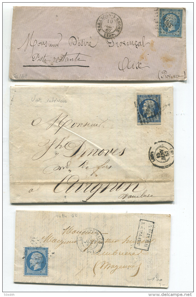 lot intéressant et varié de 100 lettres  entre 1751 et 1900 (une de 1914), à voir