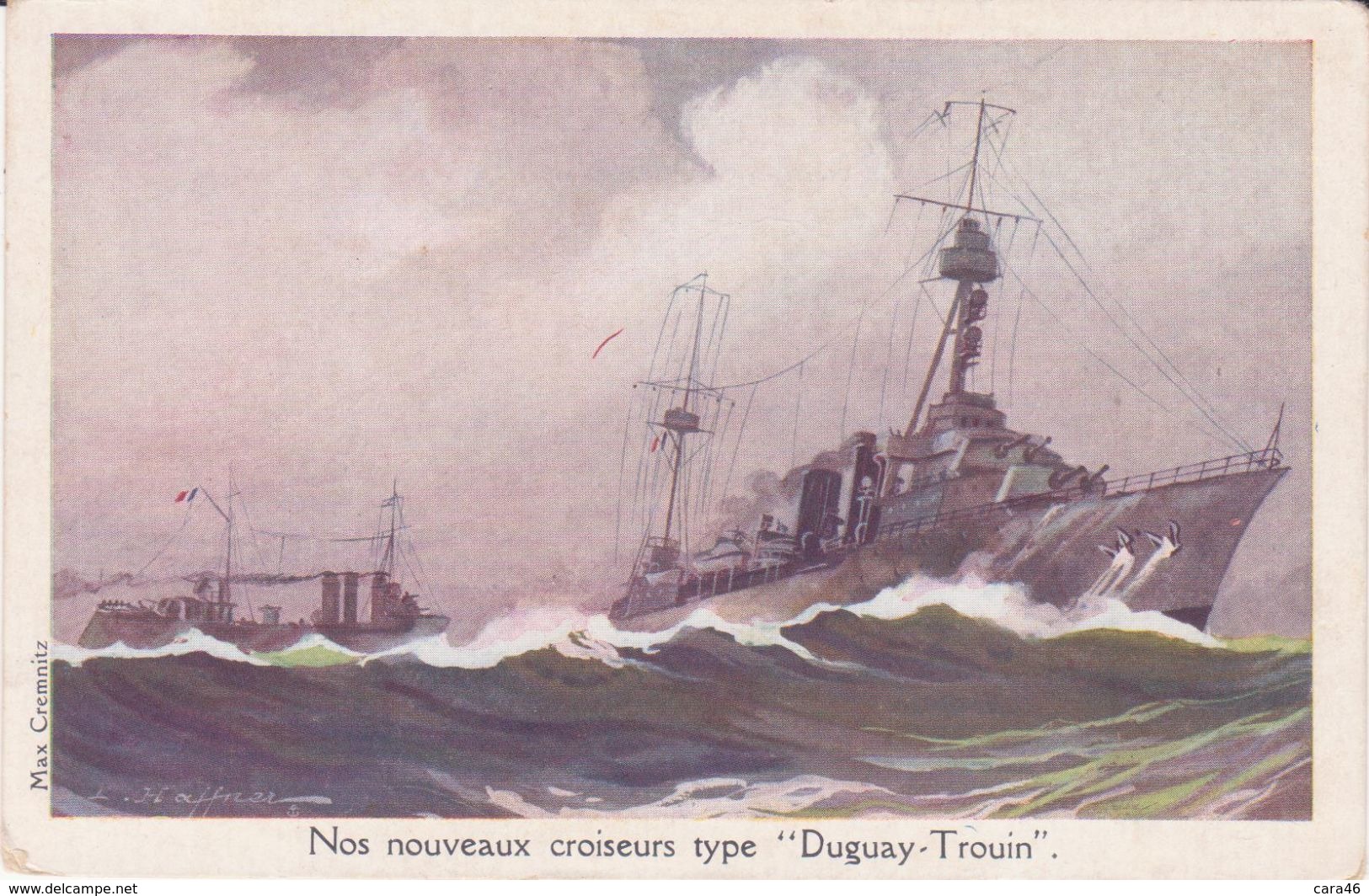 CPA - Nos Nouveaux Croiseurs Type " DUGUAY TROUIN " - Warships