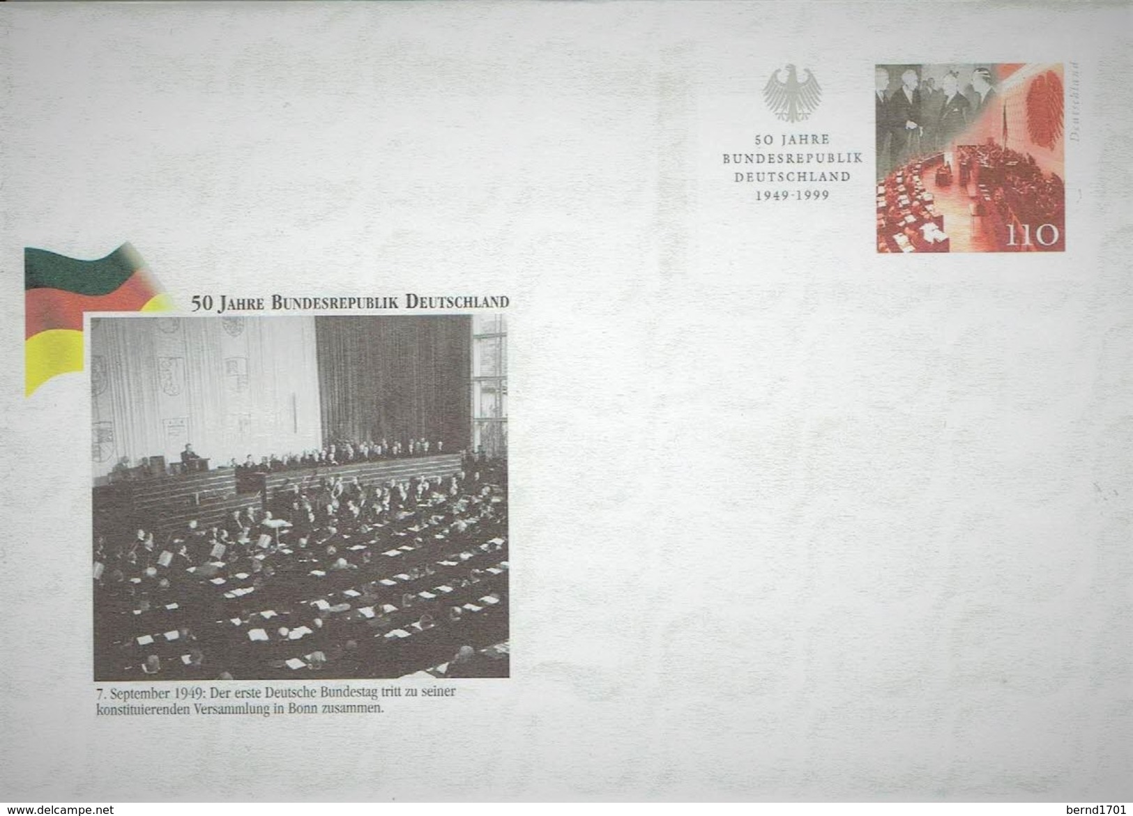 Germany - Ganzsache Umschlag Ungebraucht / Cover Mint (x723) - Enveloppes - Neuves