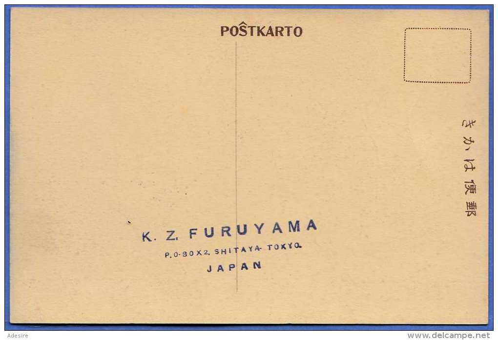TOKYO (Japan), K.Z. FURUYAMA, Sehr Schöne Karte Gelaufen 1915?, Sehr Schöner Stempel Und Marke Auf Vorderseite ... - Tokyo