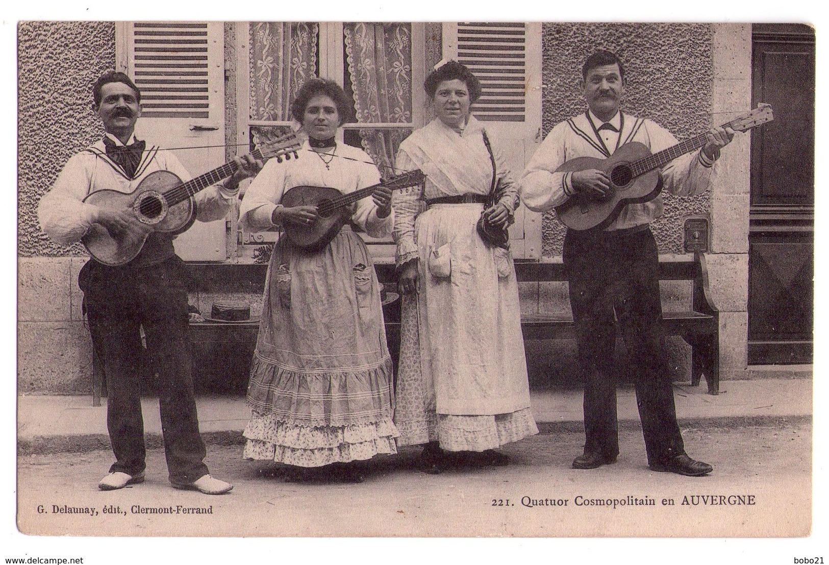 0156 - Auvergne - Quatuor Cosmopolitain - G.Delannay édit. à Cl.-Fd - N°221 - Musique