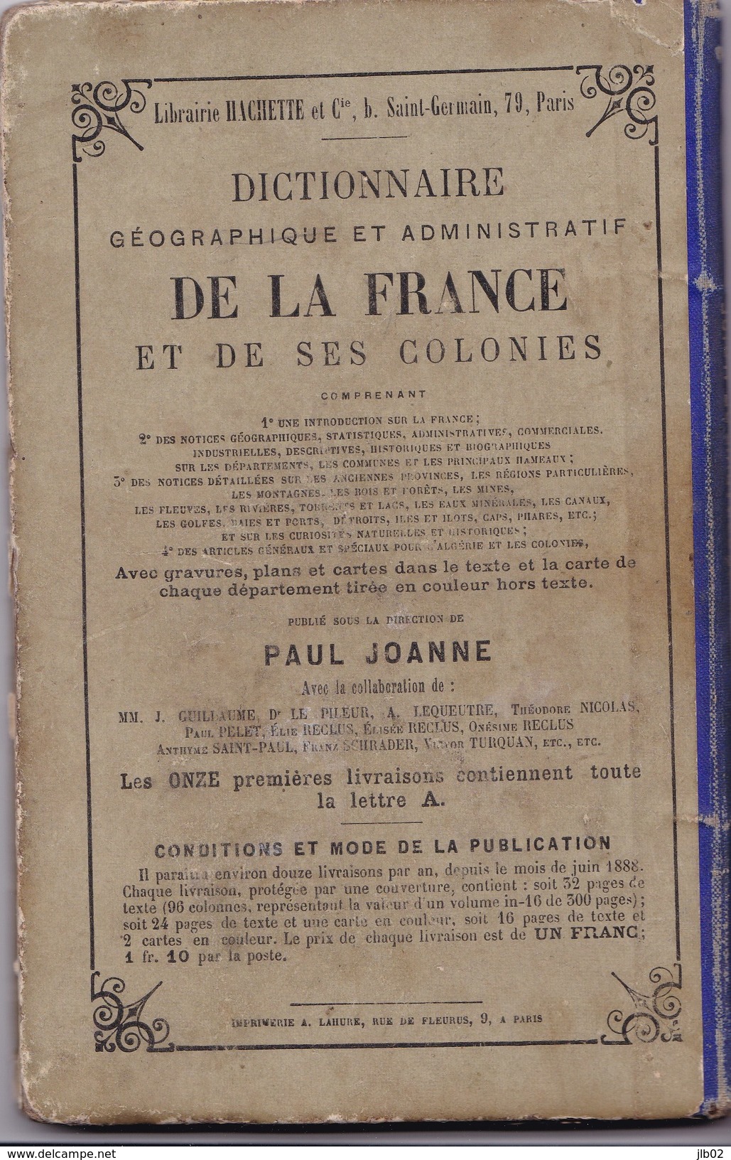 Adolphe JOANNE - GEOGRAPHIE DE L OISE 14 Gravures Et Une Carte  - HACHETTE ET Cie - 1901-1940