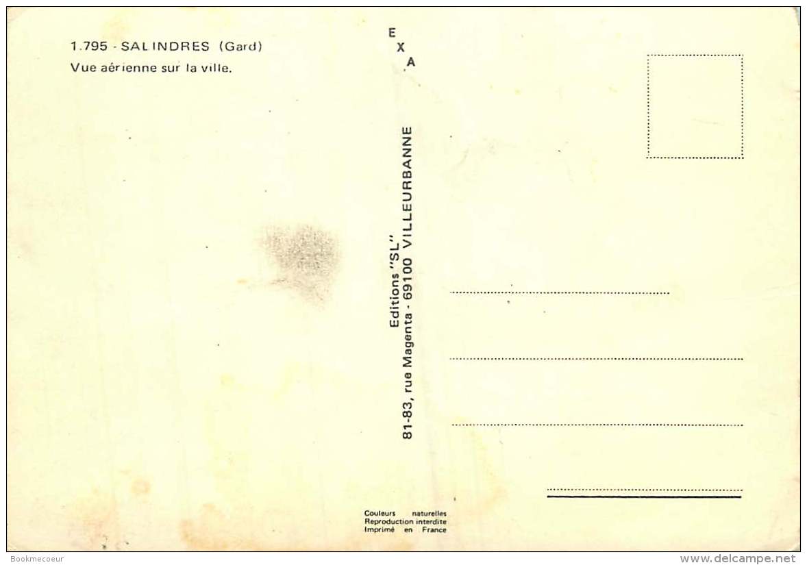 30 SALINDRES  Près D'Alès  Vue Aérienne  Sur La Ville - Autres & Non Classés