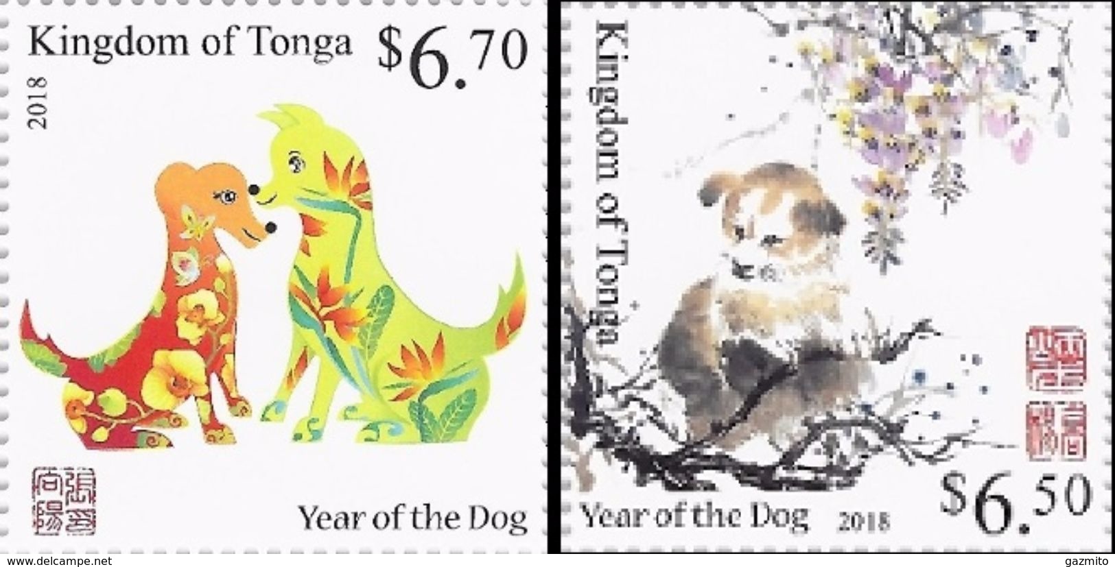 Tonga 2017, Year Of The Dog, 2val - Astrology