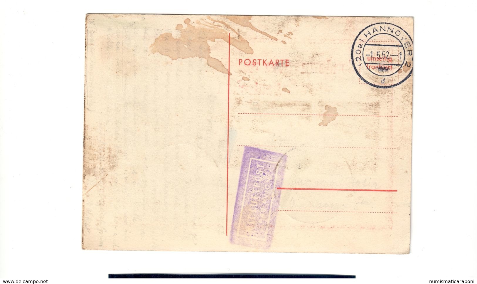 GERMANIA BRD 1951 Benefattori 4 Francobolli Su Postkart  Bu.107 - Storia Postale