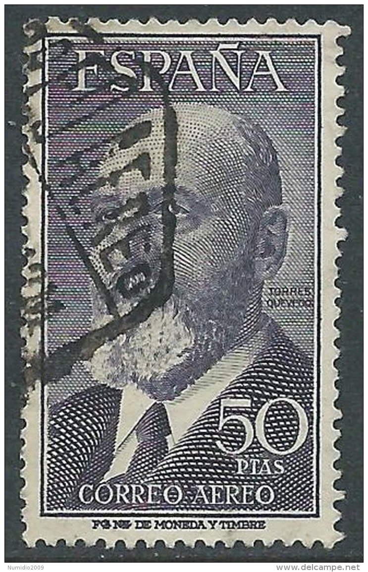 1955 SPAGNA POSTA AEREA USATO LEONARDO TORRES QUEVEDO - R11-2 - Usati