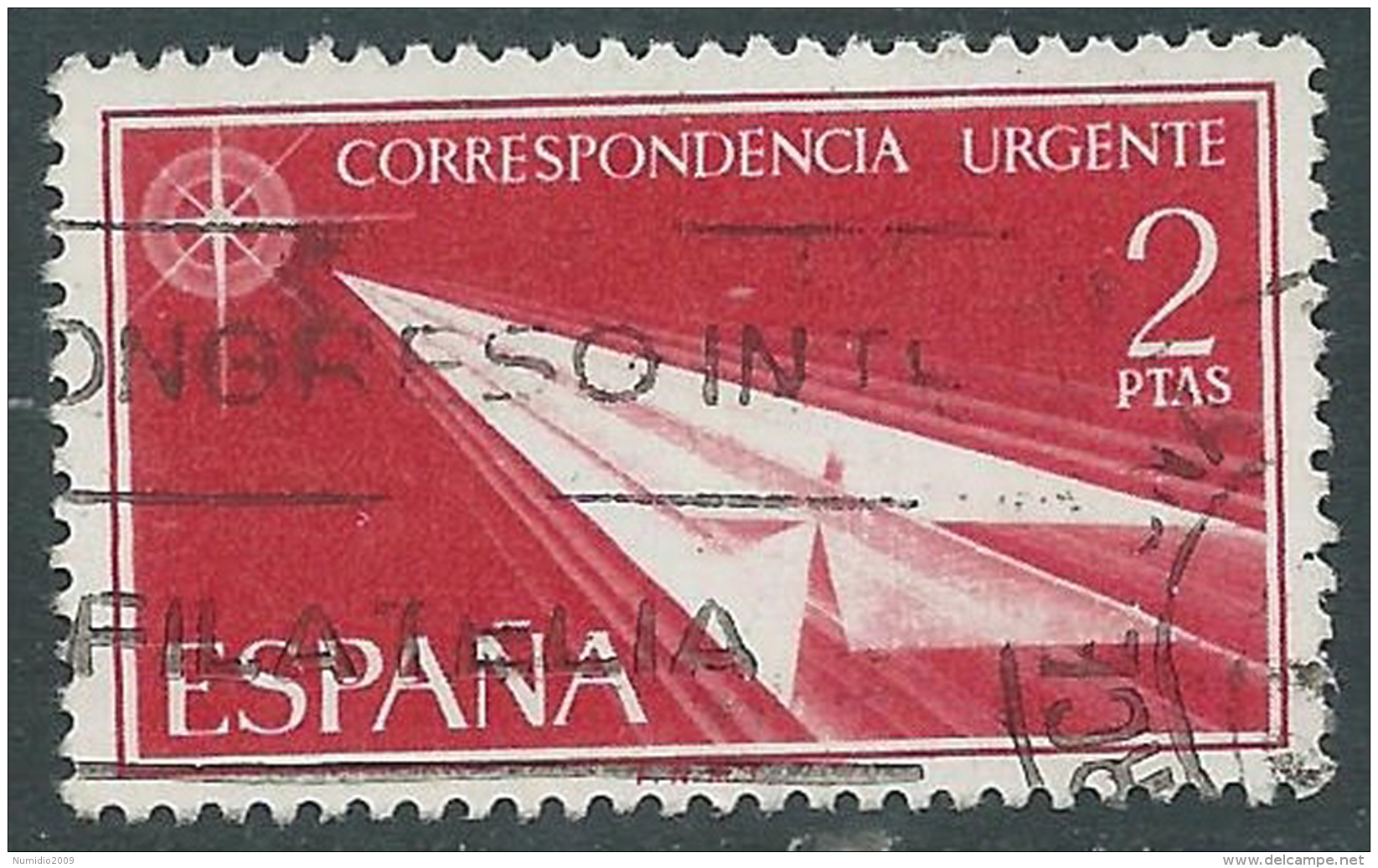 1956-66 SPAGNA ESPRESSO USATO 2 P - R11-9 - Special Delivery