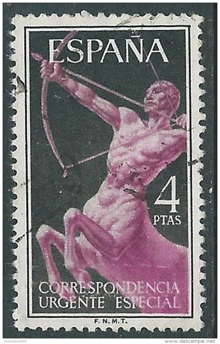 1956-66 SPAGNA ESPRESSO USATO 4 P - R11-9 - Exprès