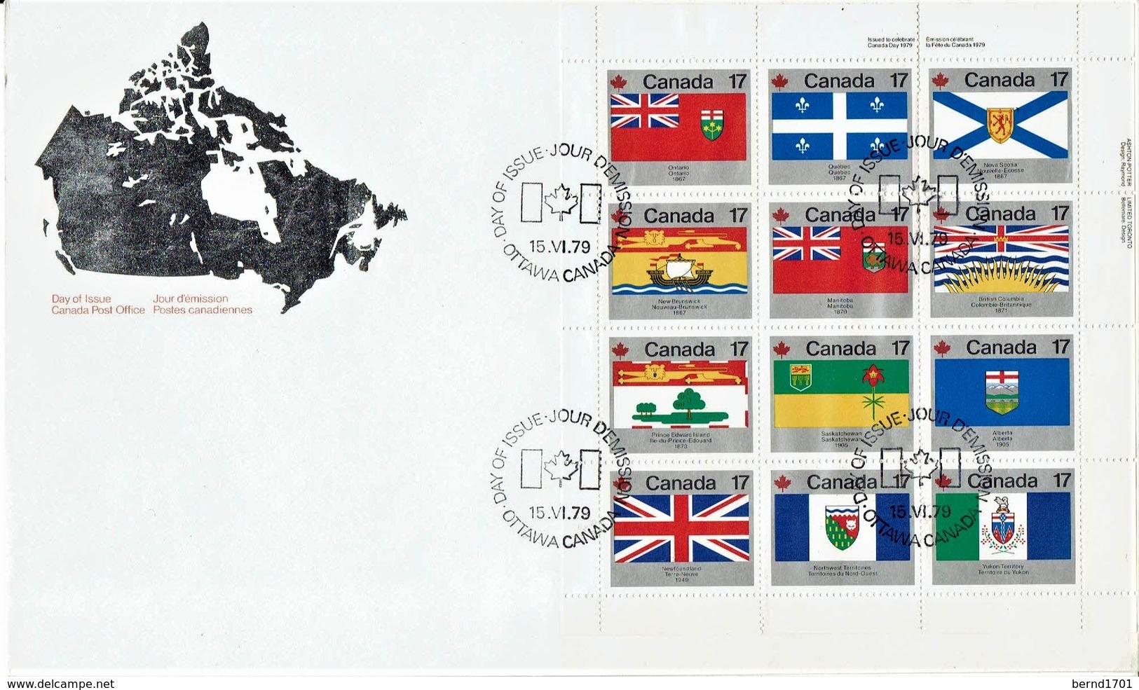 Canada - Mi-Nr 731/742 FDC (x747) - Briefe
