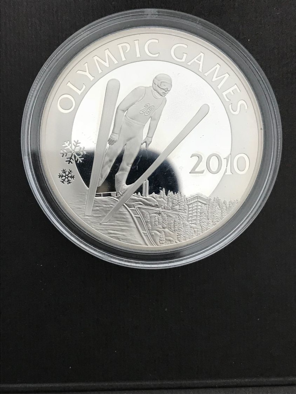 KASACHSTAN 100 TENGE - Kazakistan  - SKI JUMP. OLYMPIC GAMES 2010 Proof - Silver .925 1 Oz - Kazakhstan