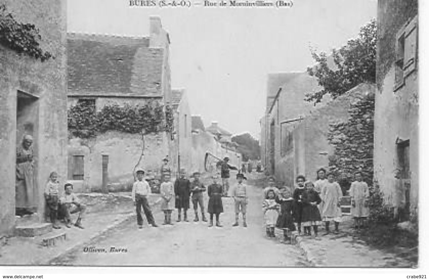 78 MORAINVILLIERS BURES RUE DE MORAINVILLIERS   TRÈS ANIMÉE  ENFANTS ET HABITANTS    NON ÉCRITE  TRÈS BON ETAT - Morainvilliers