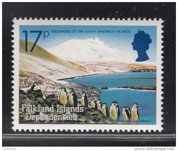 Falkland Islands Dependencies 1984 MNH Scott #1L85 17p Mt. Michael, Saunders Volcanic Islands - Volcanos