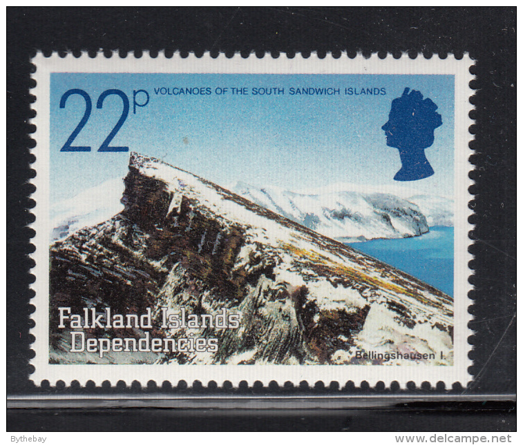 Falkland Islands Dependencies 1984 MNH Scott #1L86 22p Bellinshausen Volcanic Islands - Volcanos