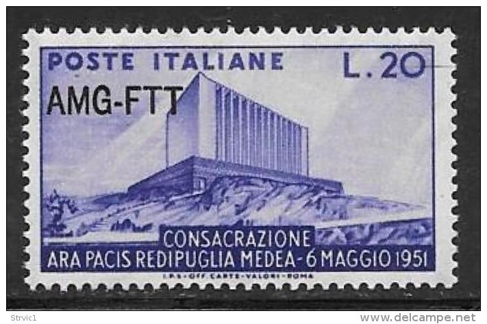 Italy Trieste Zone A Scott # 112 Mint Hinged Italy #571 Overprinted, 1951 - Mint/hinged