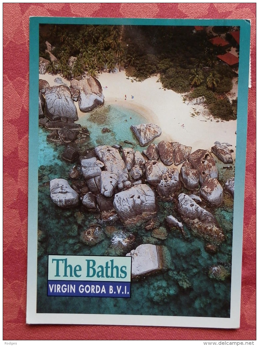 Cpm  The BATHS , VIRGIN GORDA , British Virgin Islands (beaux Timbres) (11.9050558) - Islas Vírgenes Británicas