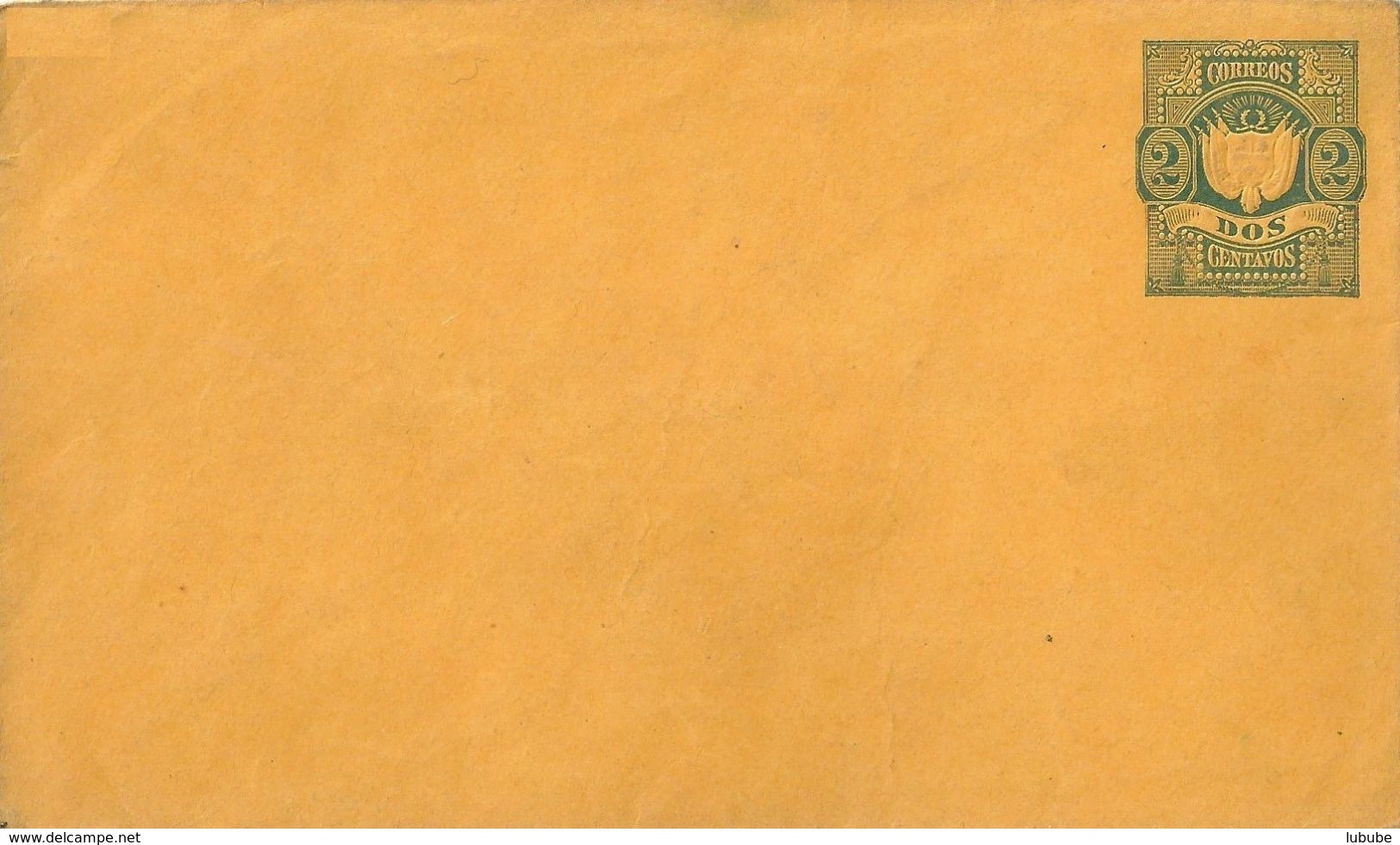 Ganzsachen Brief  2 Centavos Grün               Ca. 1890 - Peru