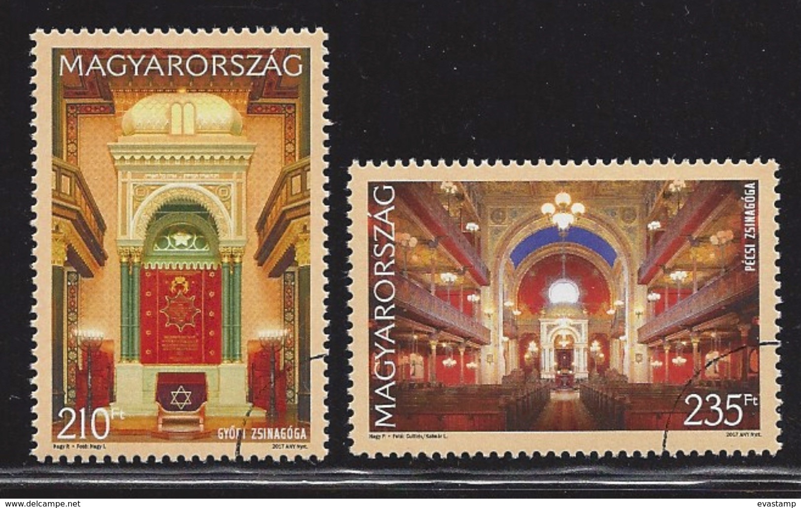 HUNGARY - 2017. Synagogues Of Hungary / Gyor / Pécs Cpl.Set  SPECIMEN!! - Essais, épreuves & Réimpressions