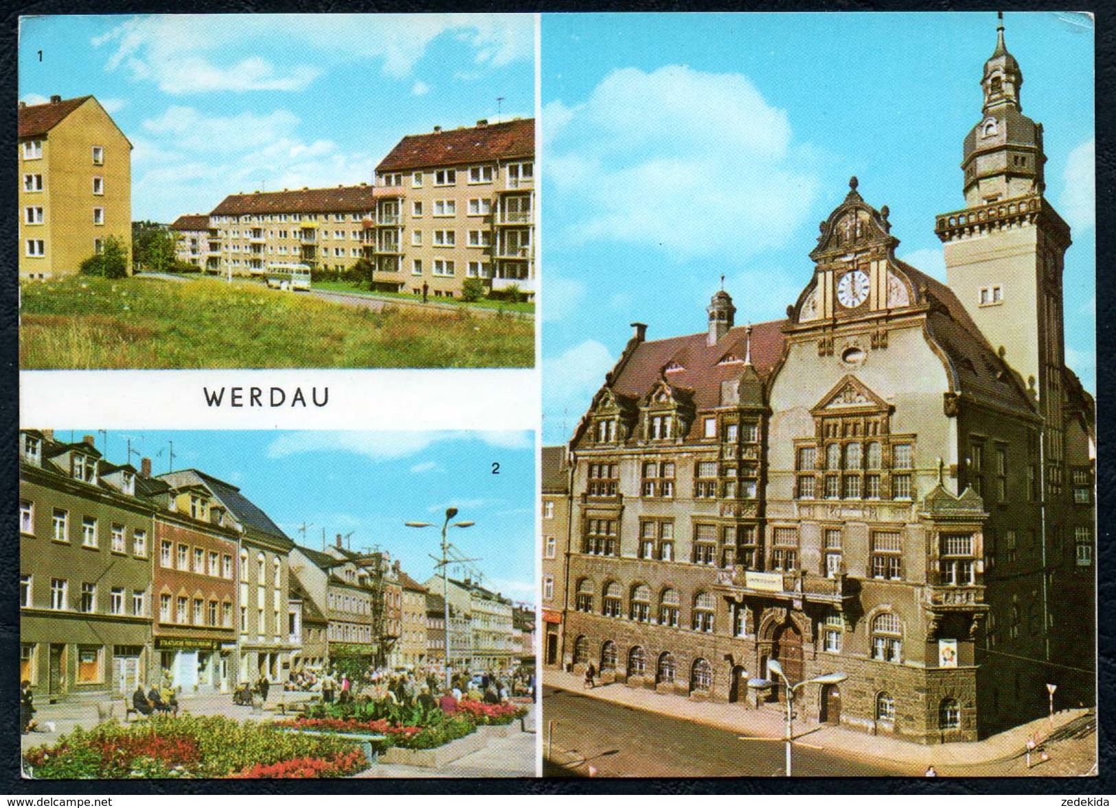 B0149 - Werdau - Rathaus Markt - Werdau