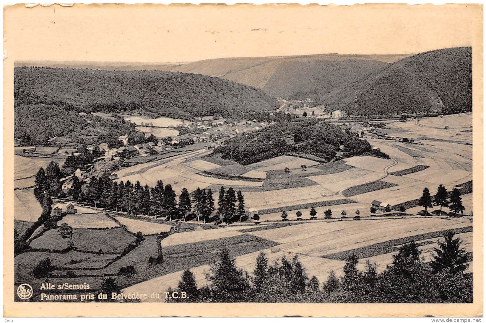 ALLE S/SEMOIS - Panorama Pris Du Belvédère Du T.C.B. - Vresse-sur-Semois