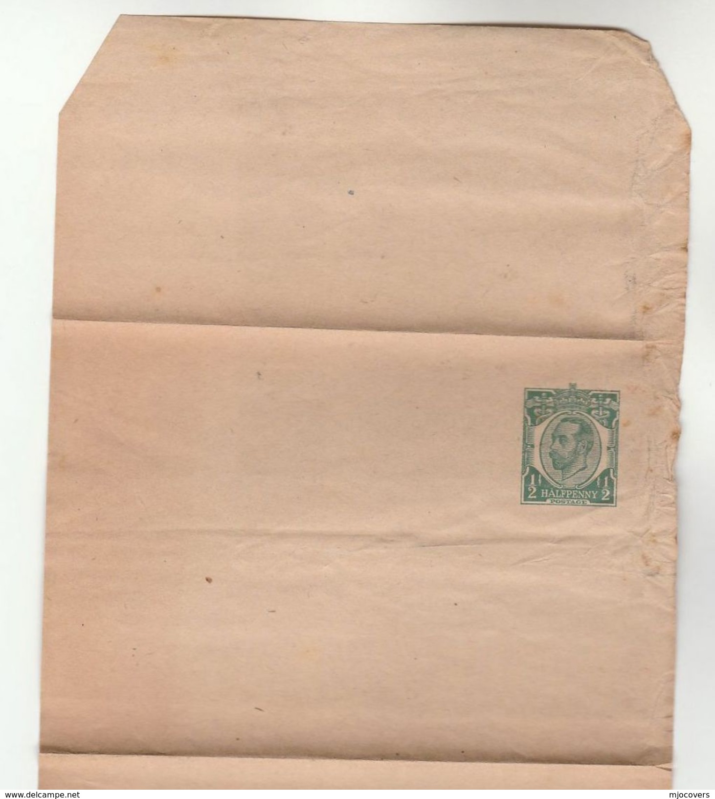 1911 GB GV Postal STATIONERY WRAPPER Cover Stamps - Stamped Stationery, Airletters & Aerogrammes