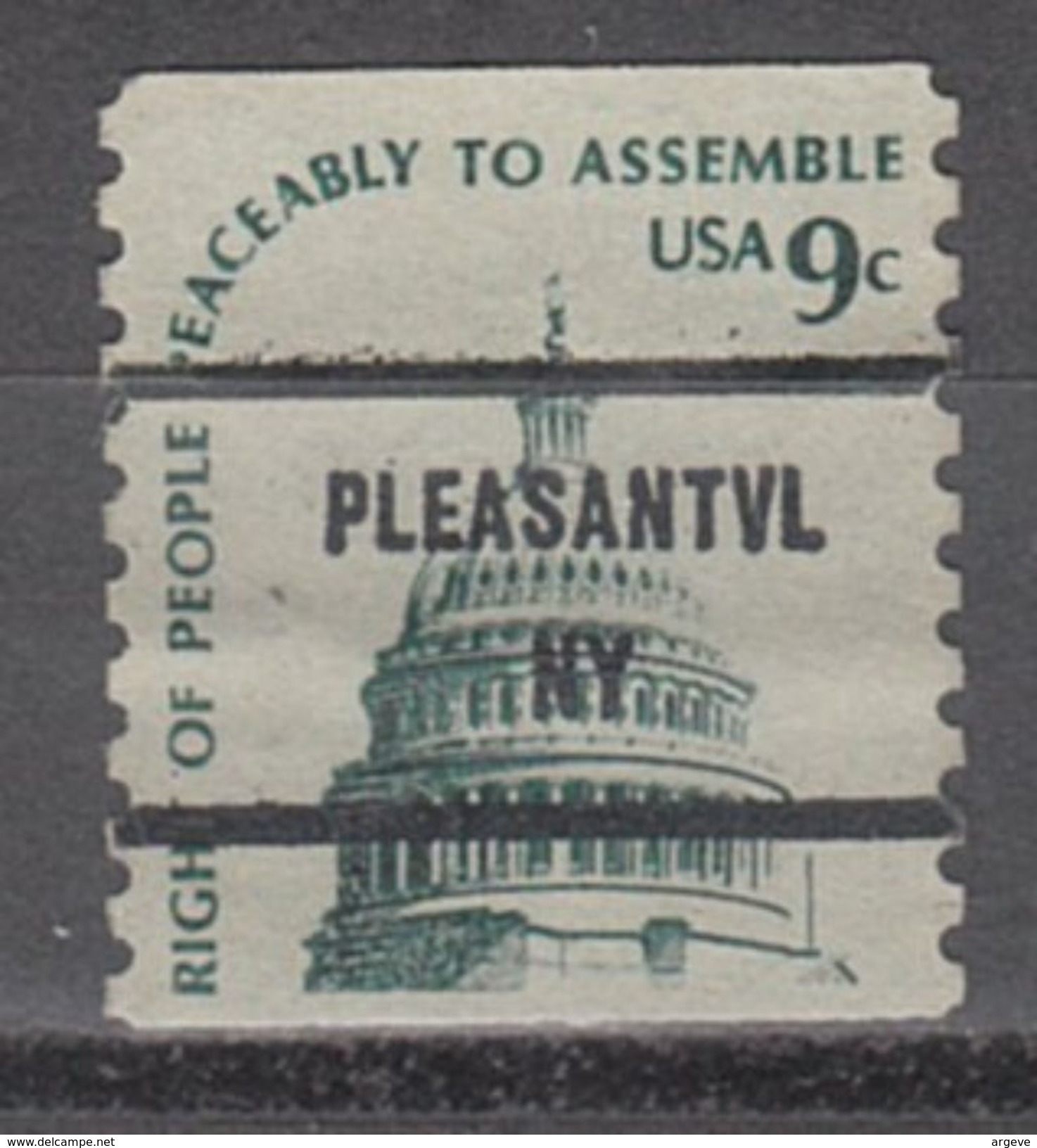 USA Precancel Vorausentwertung Preo, Bureau New York, Pleasantville 1616-81 - Precancels