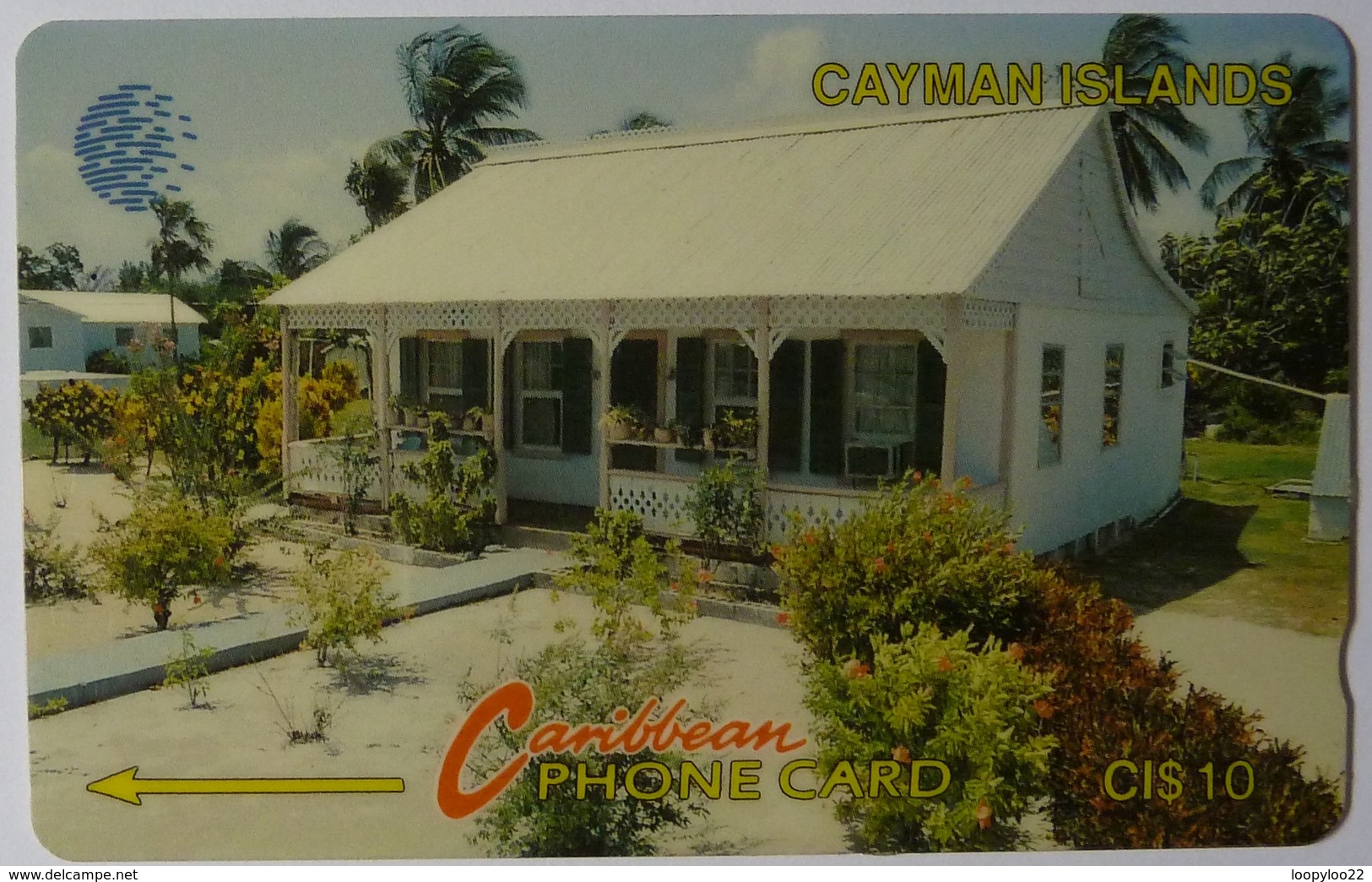 CAYMAN ISLANDS - GPT - CAY-8C - White Cayman House - 8CCIC - $10 - White Strip - Used - Cayman Islands