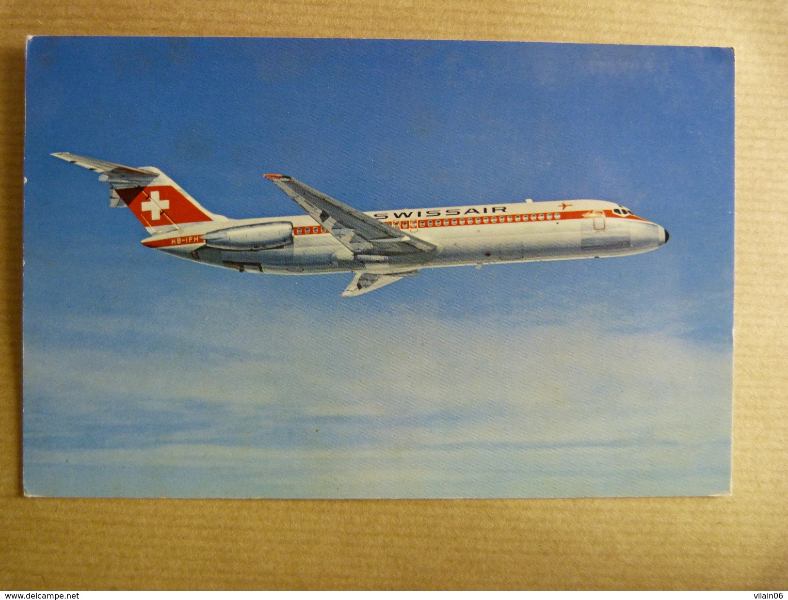 AIRLINE ISSUE / CARTE COMPAGNIE     SWISSAIR  DC 9    HB IFH - 1946-....: Moderne