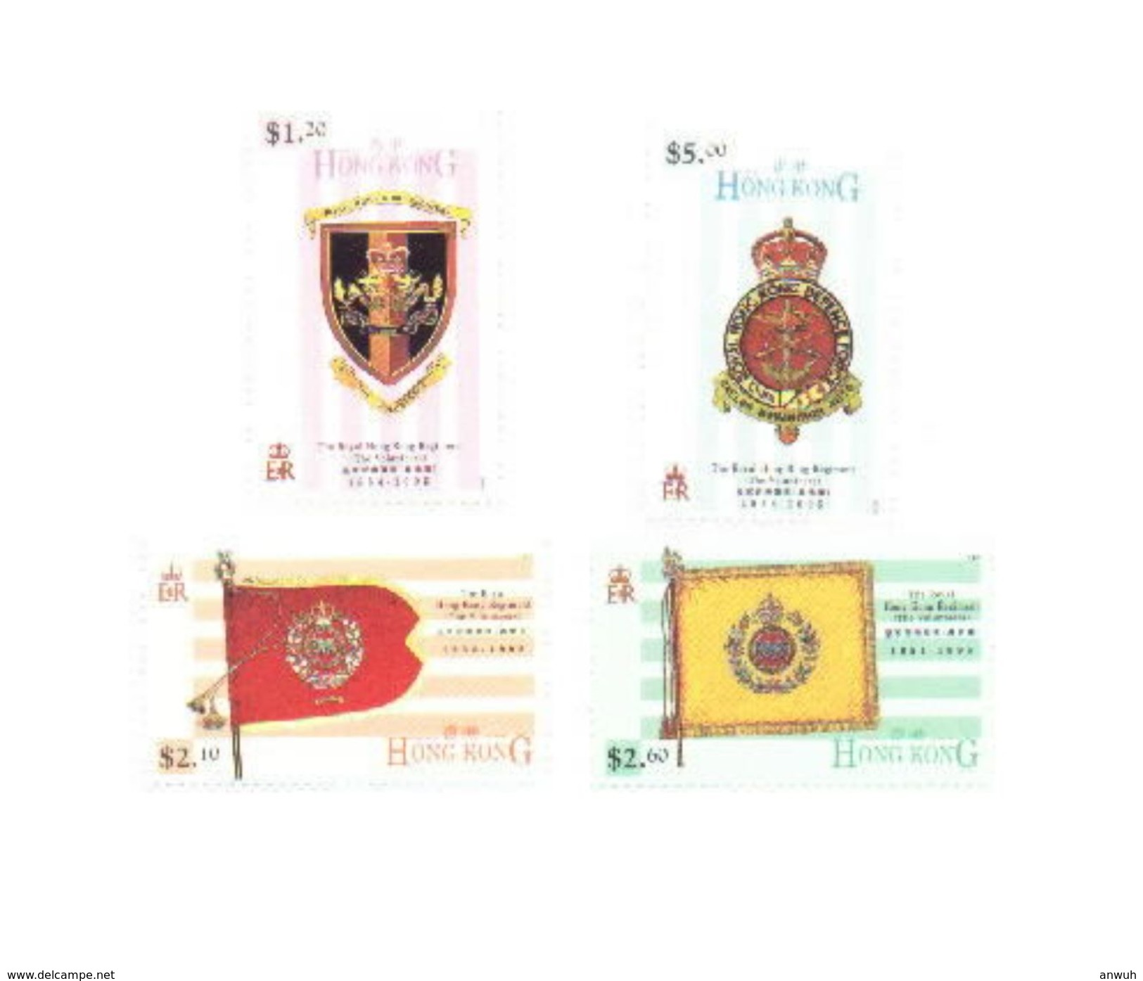 Hong Kong 1995 Scott 725-8 Hong Kong Regiment MNH** - Neufs