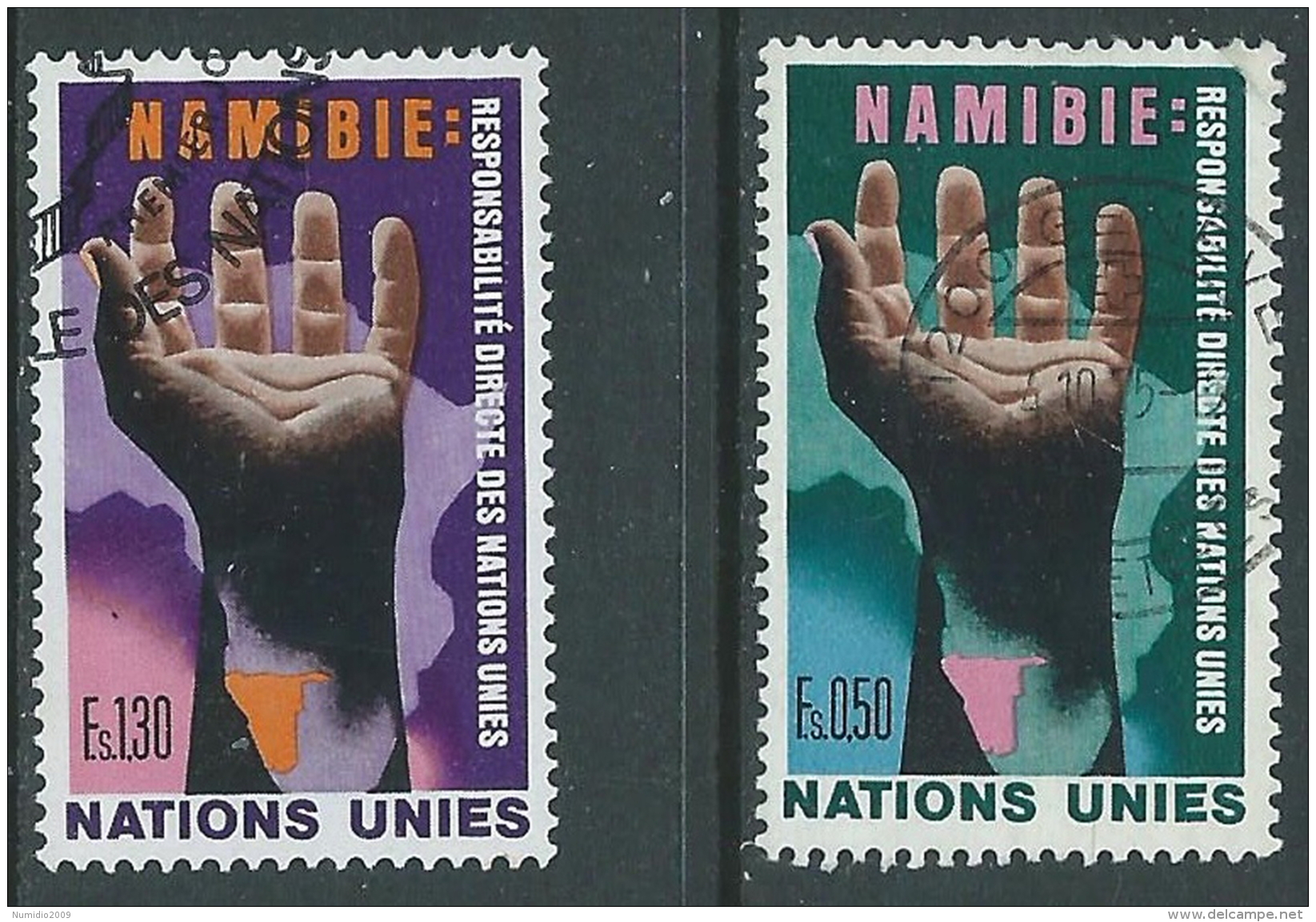 1975 NAZIONI UNITE ONU GINEVRA USATO NAMIBIA - R12-9 - Gebruikt