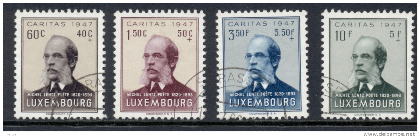 Luxembourg - 1947 - Caritas Michel Lentz Set - Cancelled - Used Stamps