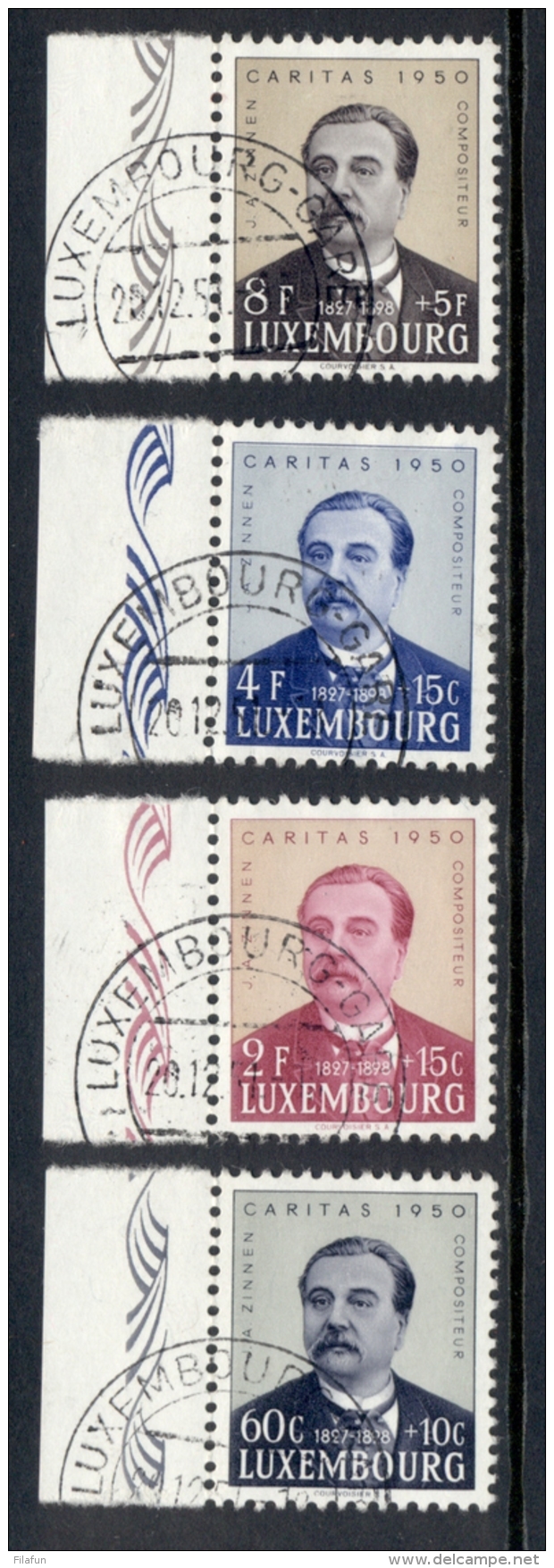 Luxembourg - 1950 - Caritas Johann-Anton Zinnen Set - Cancelled - Gebraucht