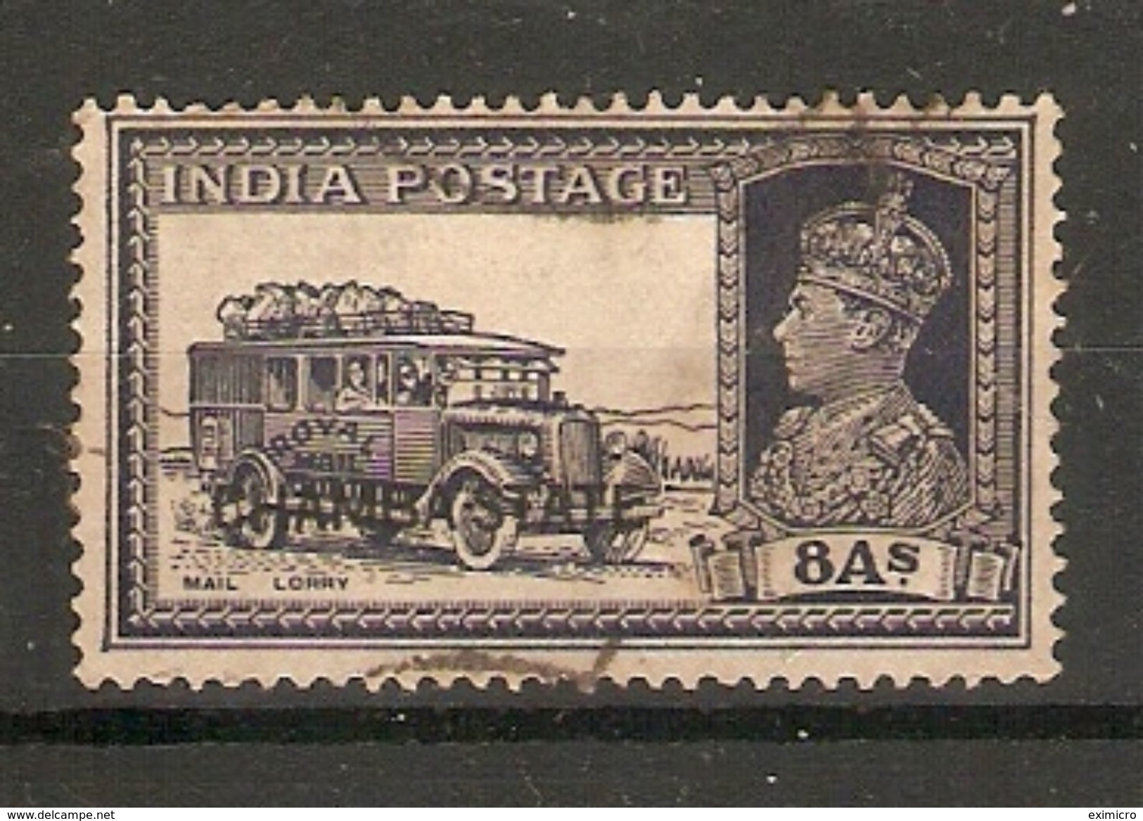 INDIA - CHAMBA 1938 8a  SG 92 FINE USED Cat £100 - Chamba