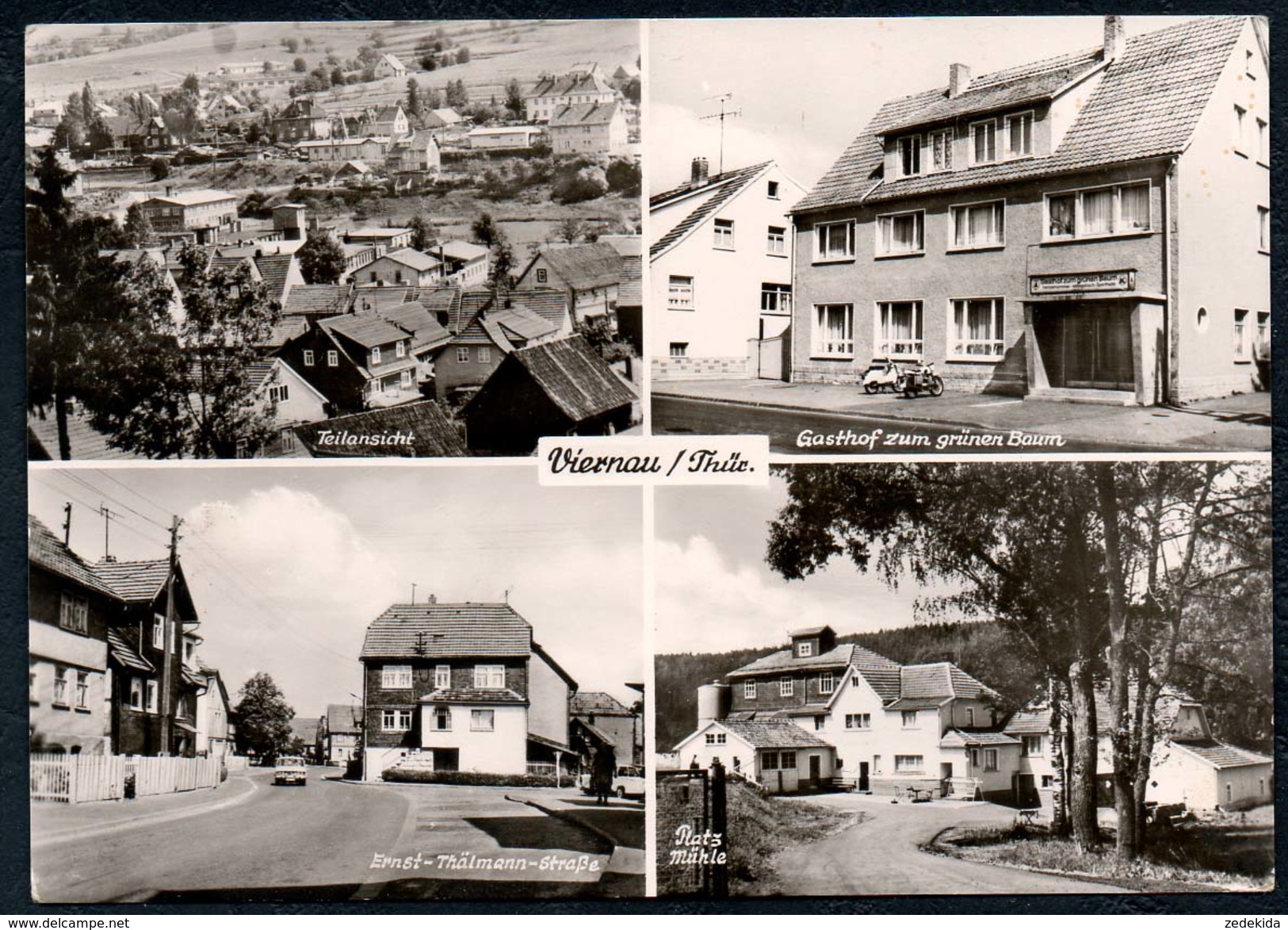 B0181 - Viernau - Gaststätte Gasthof Zum Grünen Baum - Mühle - Schmalkalden