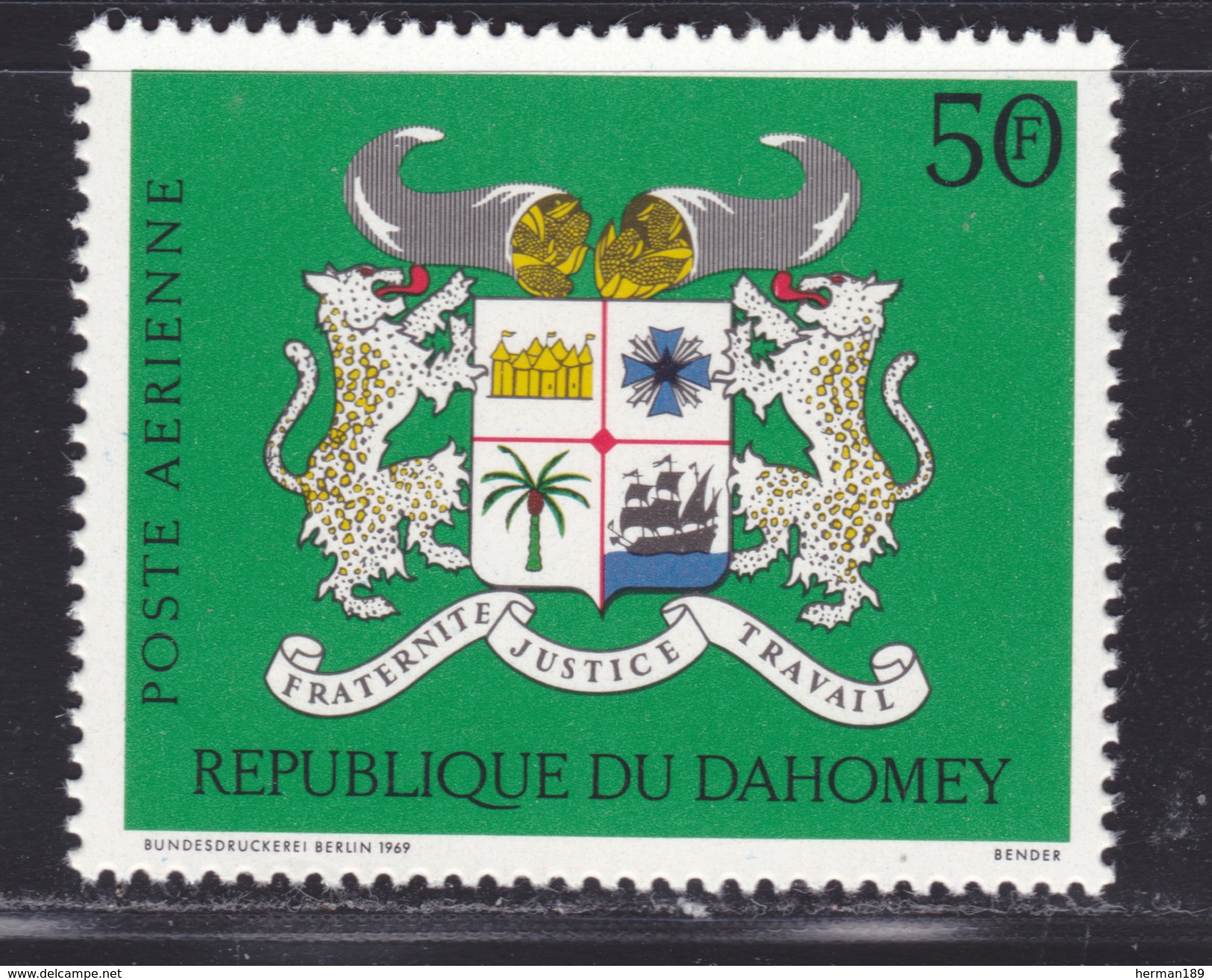 DAHOMEY AERIENS N°  105 ** MNH Neuf Sans Charnière, TB  (D3742) Armoiries - Bénin – Dahomey (1960-...)